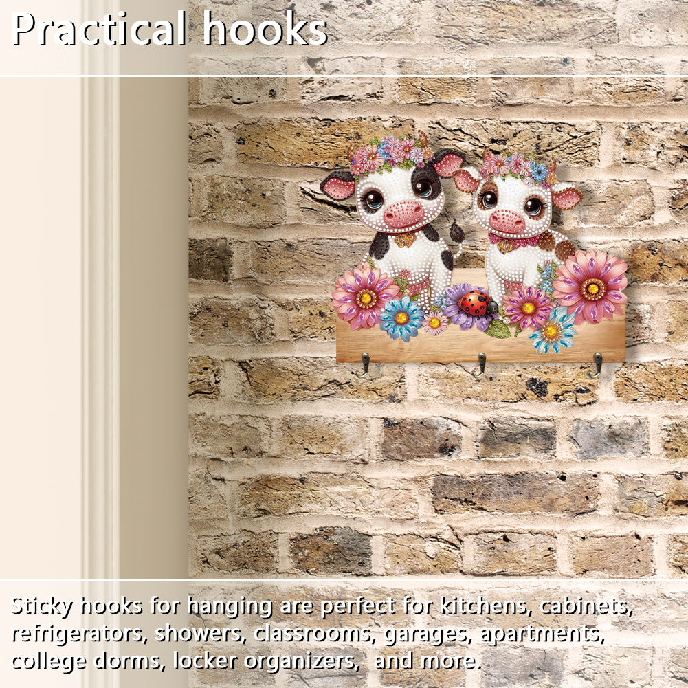 Animal DIY Diamond Painting Hanging Hook No Hole Punching Wall Decoration