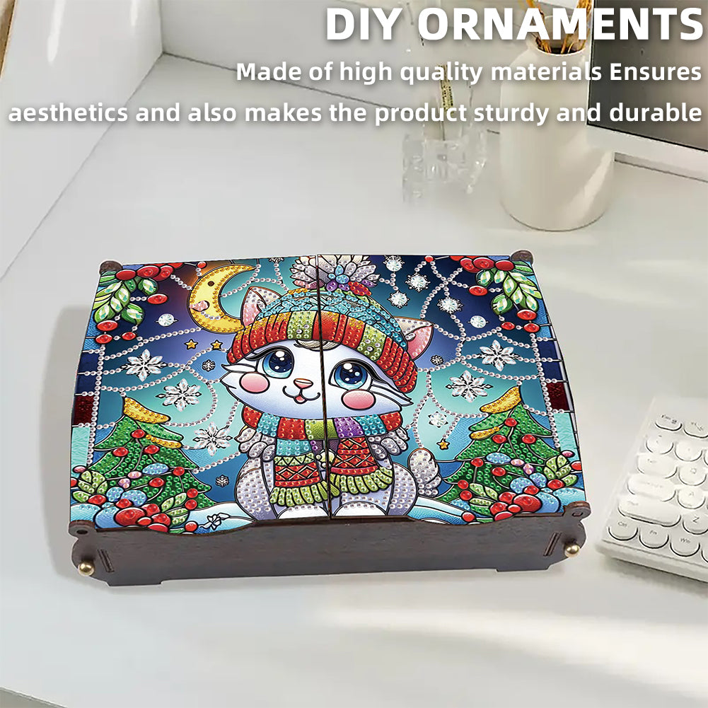 DIY Diamond Painting Handmade Storage Box Rhinestones Decorative Storage Case