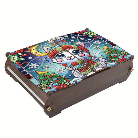 DIY Diamond Painting Handmade Storage Box Rhinestones Decorative Storage Case