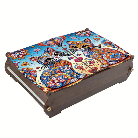 DIY Diamond Painting Handmade Storage Box Rhinestones Decorative Storage Case
