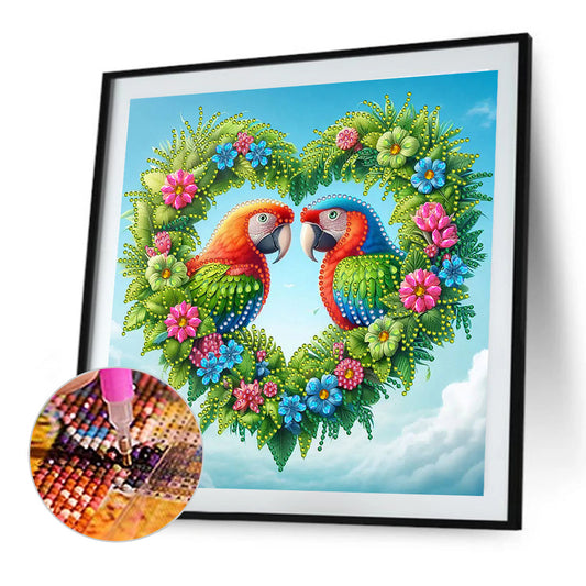 Parrot - Special Shaped Drill Diamond Painting 30*30CM