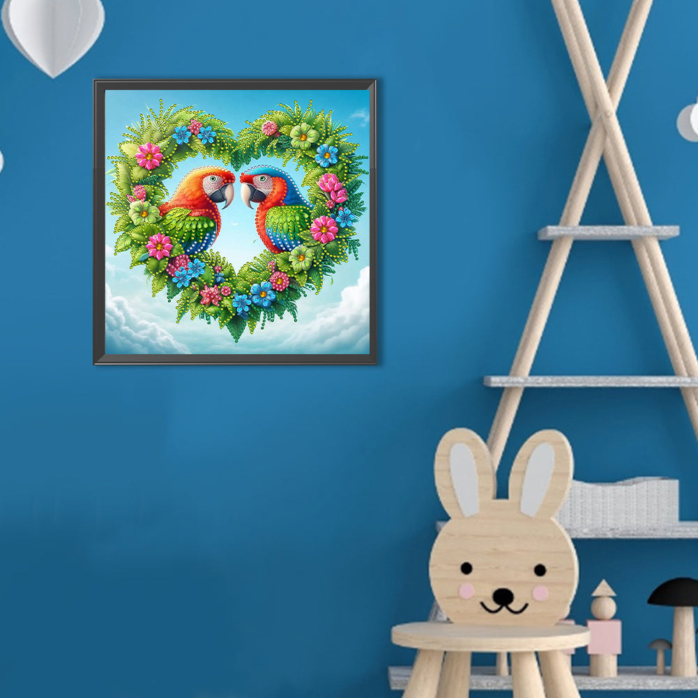 Parrot - Special Shaped Drill Diamond Painting 30*30CM