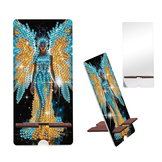 2-Pack Acrylic Diamond Art Phone Stand And Mirror Diamond Art Kits Phone Holder