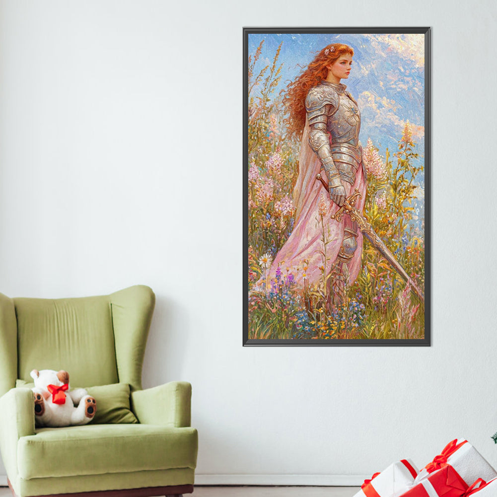 Female Warrior - Full AB Round Drill Diamond Painting 40*70CM