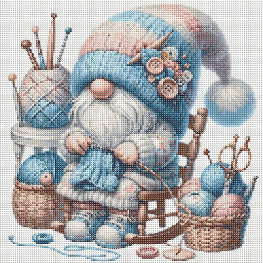 Weaving Gnome - Full Round Drill Diamond Painting 40*40CM