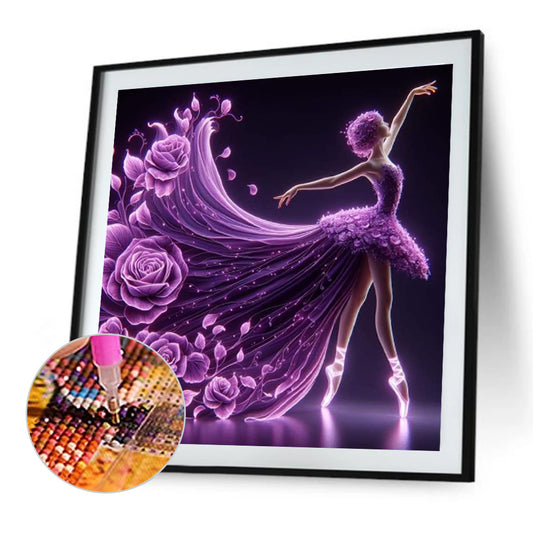 Dancing Girl - Full Round Drill Diamond Painting 40*40CM