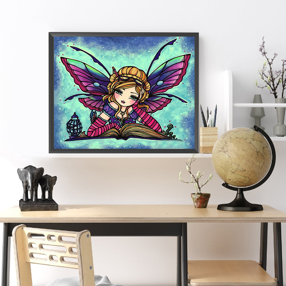 Abstract Girl - Full Round Drill Diamond Painting 50*40CM