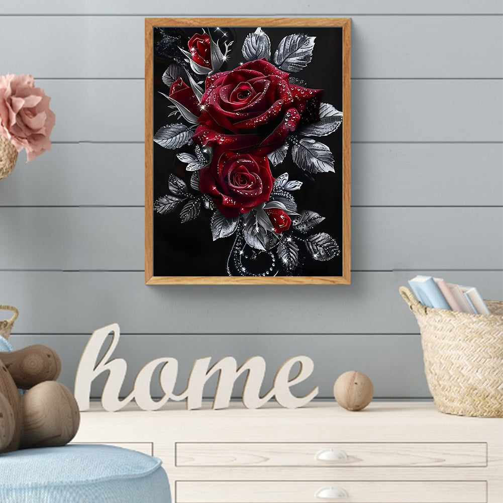 Red Roses - Full Round Drill Diamond Painting 30*40CM
