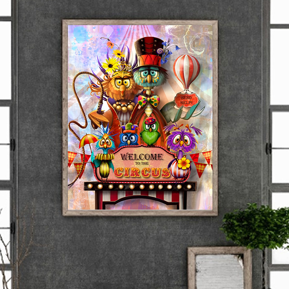 Crazy Chicken - Full Round Drill Diamond Painting 40*50CM