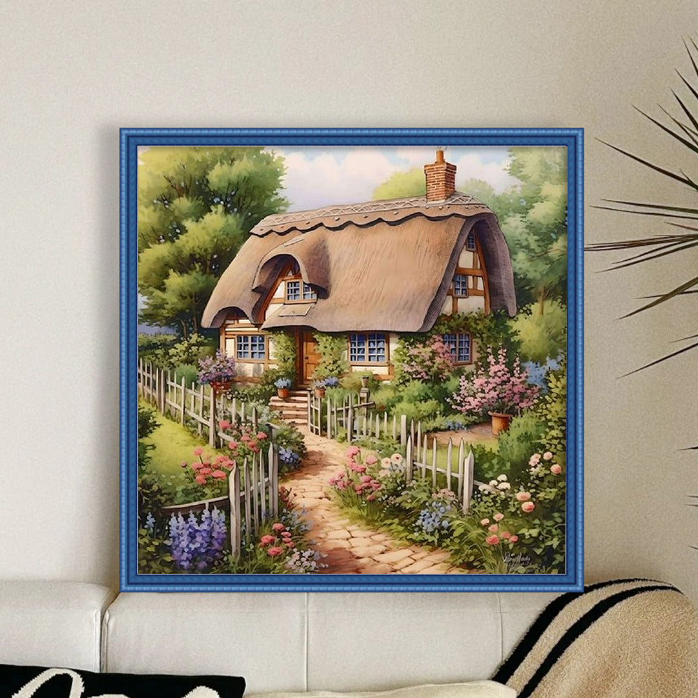 Forest Cabin - 11CT Stamped Cross Stitch 40*40CM