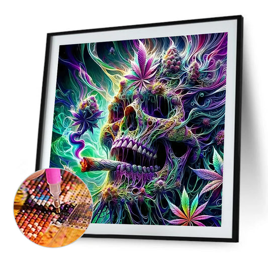 Skull - Full Round Drill Diamond Painting 40*40CM