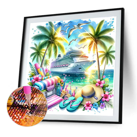 Sea Cruise - Full Round Drill Diamond Painting 30*30CM