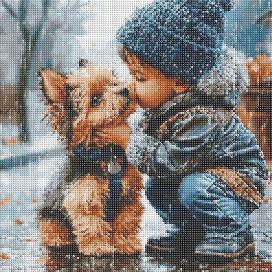 Cute Child - Full Round Drill Diamond Painting 40*40CM
