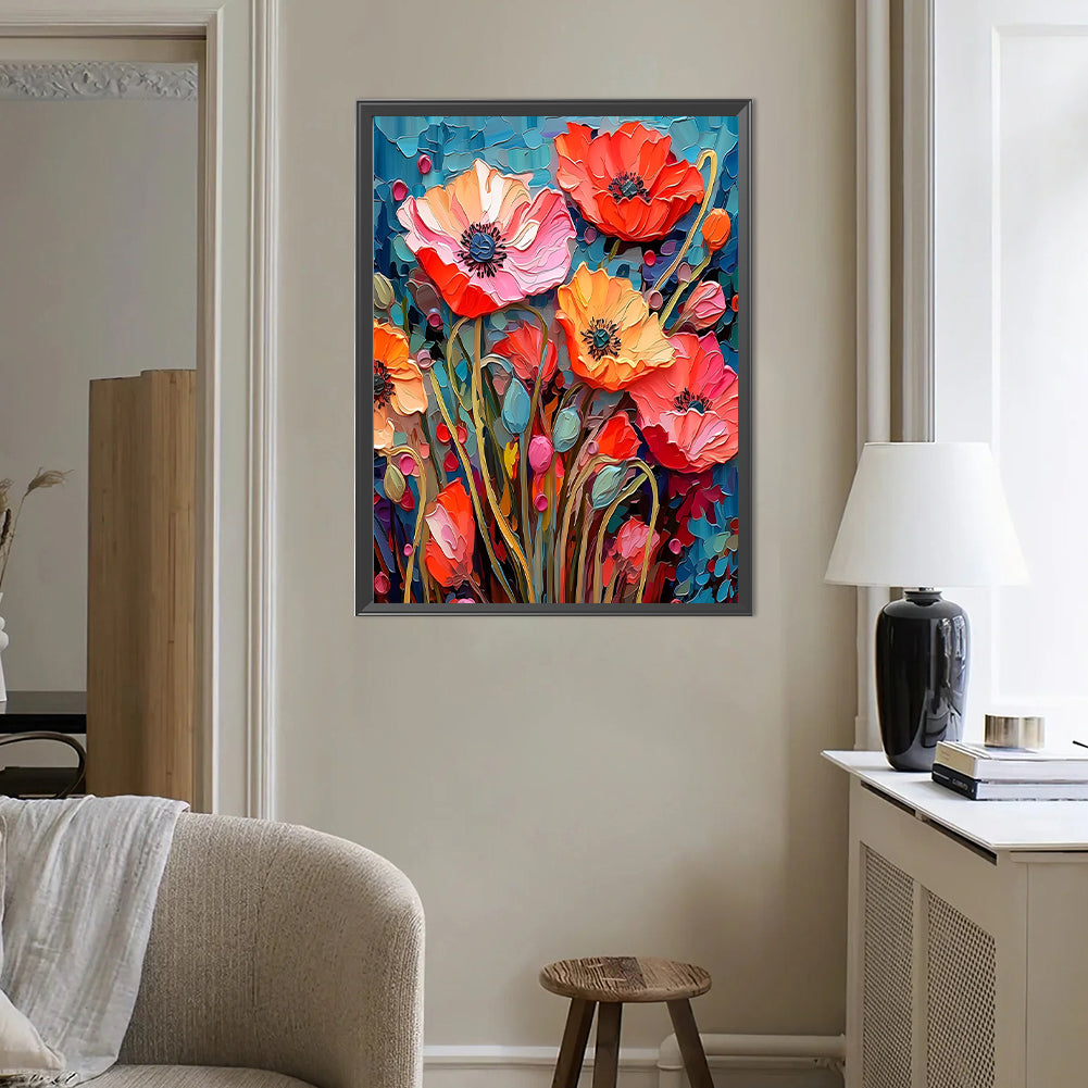 Poppy - Full Round Drill Diamond Painting 40*50CM