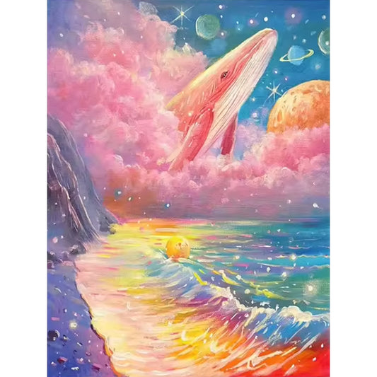 Dream Beach Scenery - 11CT Stamped Cross Stitch 45*60CM