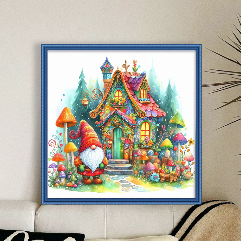 Gnome Cottage - 14CT Counted Cross Stitch 40*40CM