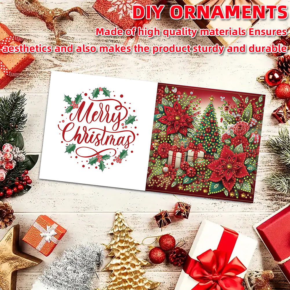 6PCS DIY Diamond Art Greeting Cards Christmas Congratulations Cards & Gifts