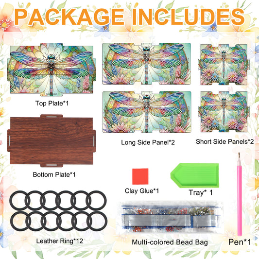 Wooden Diamond Painting Tissue Box for Home and Office Decoration (ZJH038)