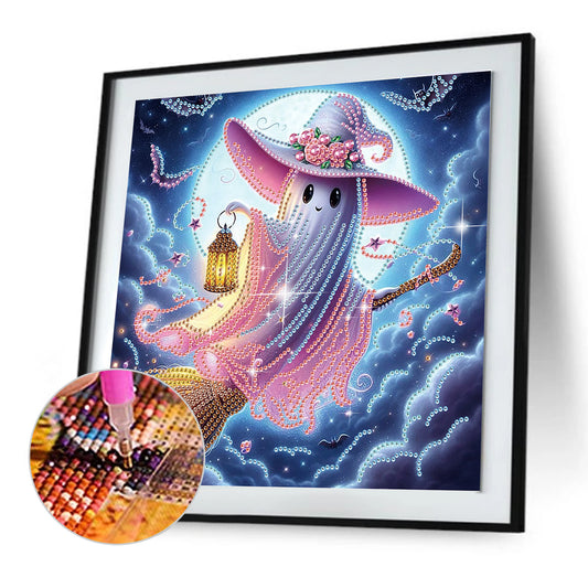 Halloween Ghost - Special Shaped Drill Diamond Painting 30*30CM