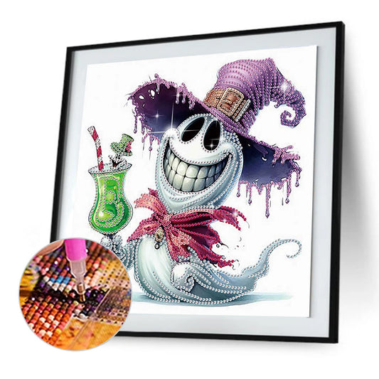 Halloween Ghost - Special Shaped Drill Diamond Painting 30*30CM