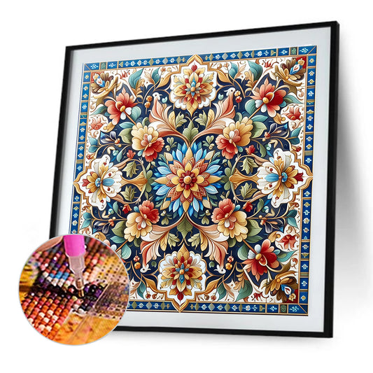Floral Datura - Full Round Drill Diamond Painting 40*40CM