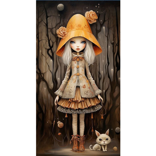 Little Girl - Full Round Drill Diamond Painting 40*70CM