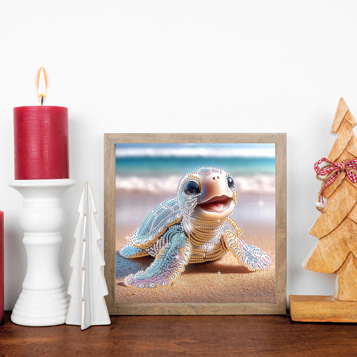 Sea Turtle - Special Shaped Drill Diamond Painting 30*30CM