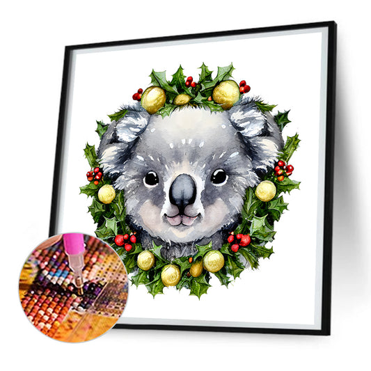 Animal Garland Kangaroo - Full Round Drill Diamond Painting 30*30CM