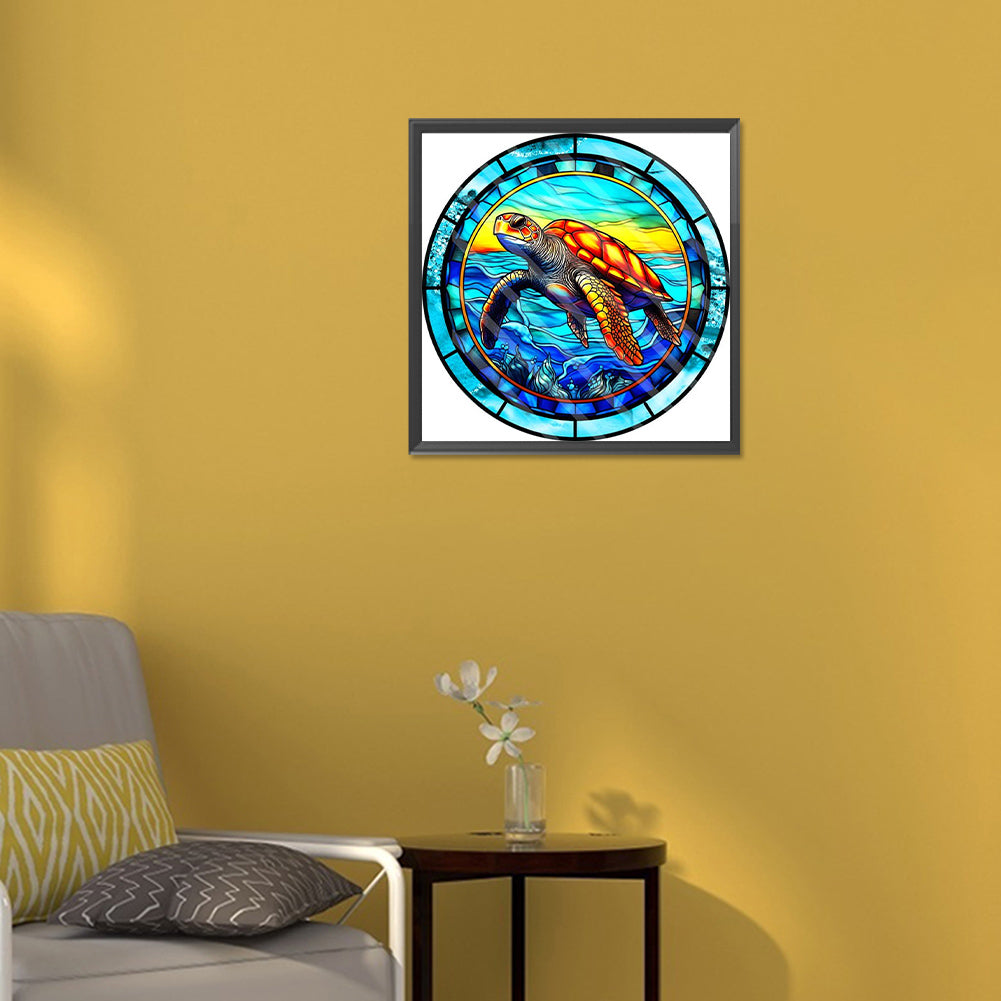 Sea Turtle - Full Round Drill Diamond Painting 30*30CM