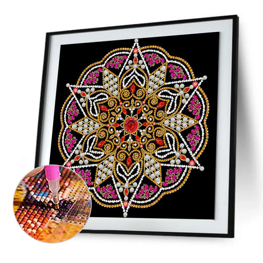Mandala - Special Shaped Drill Diamond Painting 30*30CM