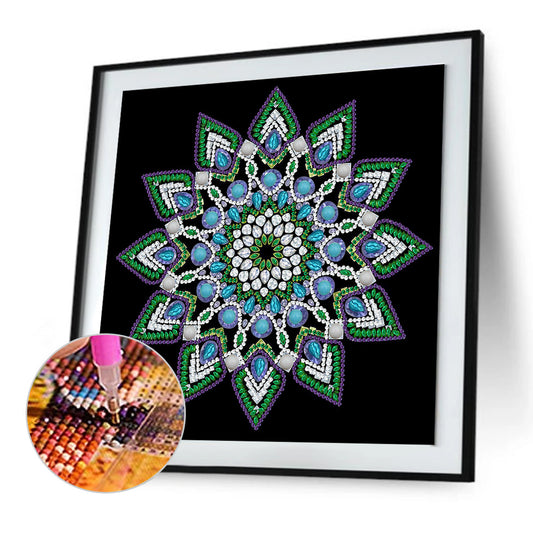 Mandala - Special Shaped Drill Diamond Painting 30*30CM