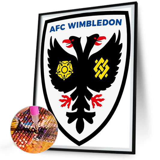 Afc Wimbledon Football Team - Full Round Drill Diamond Painting 30*40CM