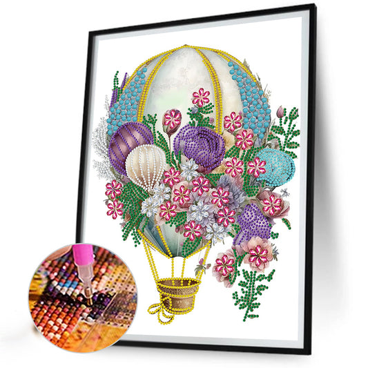 Hot Air Balloon - Special Shaped Drill Diamond Painting 30*30CM
