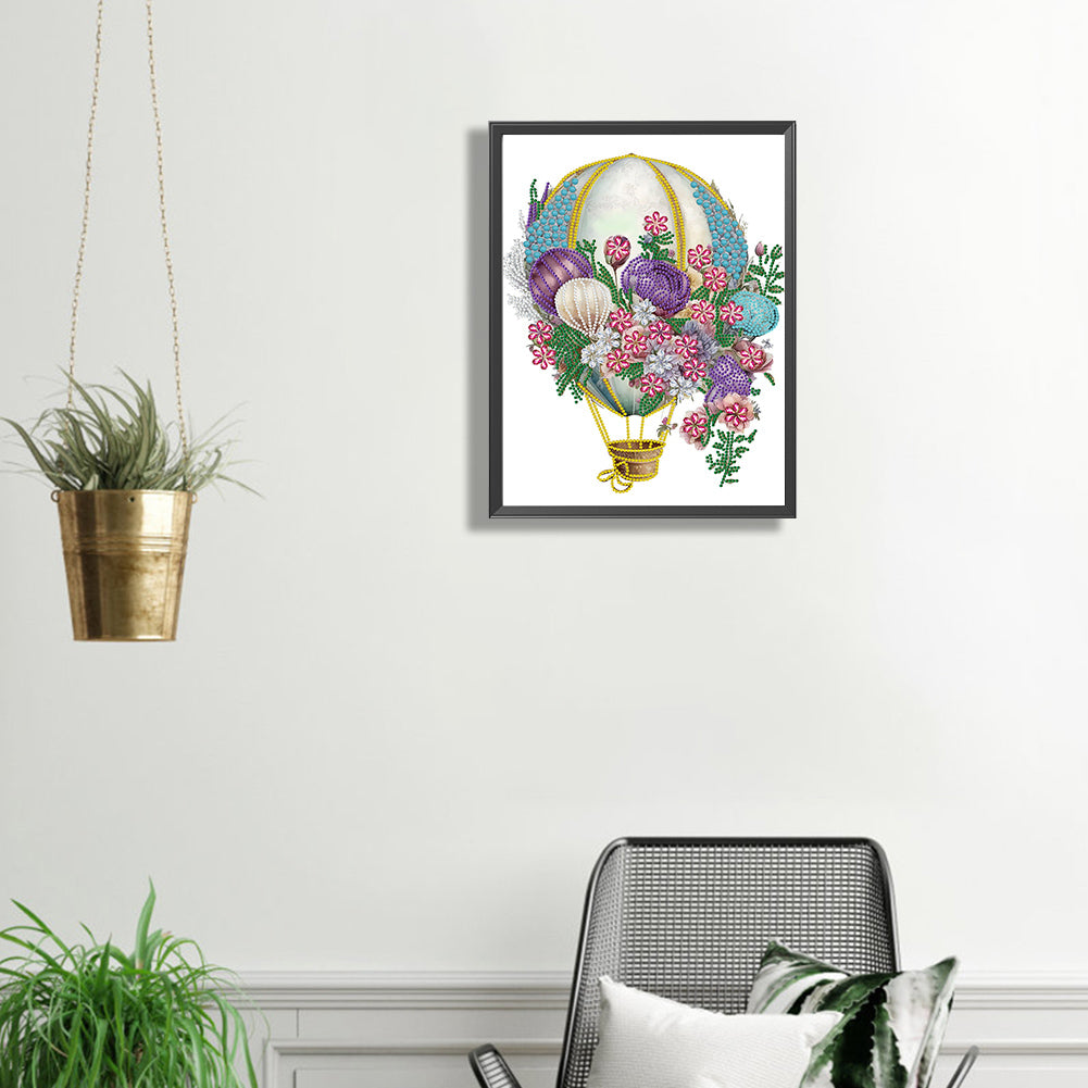 Hot Air Balloon - Special Shaped Drill Diamond Painting 30*30CM