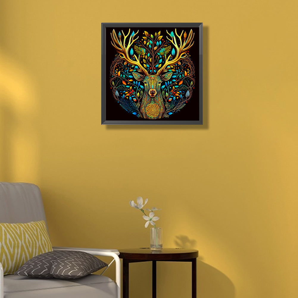 Elk - Full Round Drill Diamond Painting 50*50CM