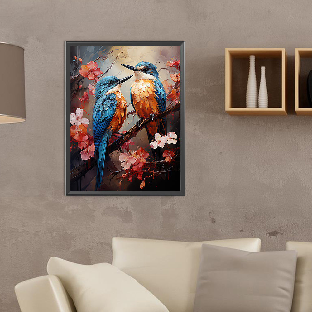 Paint Watercolor Bird - Full Round Drill Diamond Painting 30*40CM