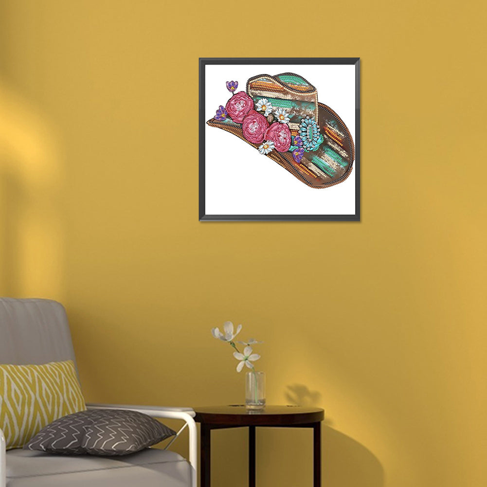 Hat - Special Shaped Drill Diamond Painting 30*30CM