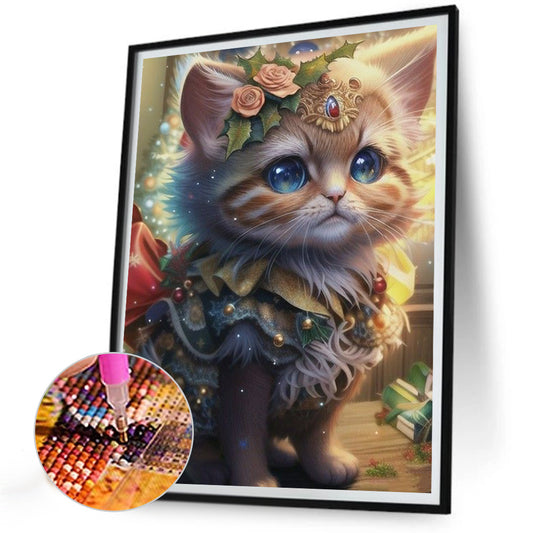 Kitten - Full Round Drill Diamond Painting 30*40CM