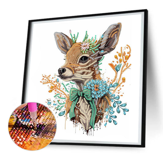 Deer - Special Shaped Drill Diamond Painting 30*30CM