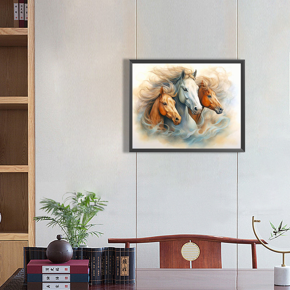 Galloping Horse - Full Round Drill Diamond Painting 50*40CM