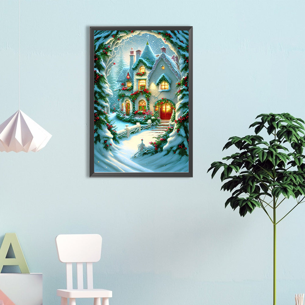 Igloo And Carriage - Full Round Drill Diamond Painting 40*60CM