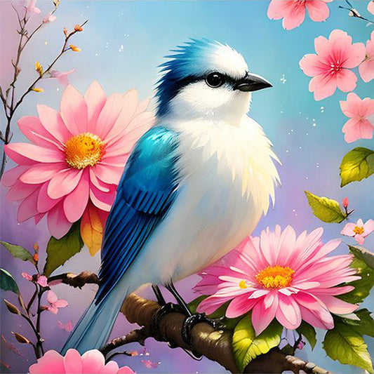 Bluebird - Full Square Drill Diamond Painting 40X40CM