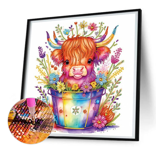 Caitong Xiaoxu Niu - Special Shaped Drill Diamond Painting 30*30CM