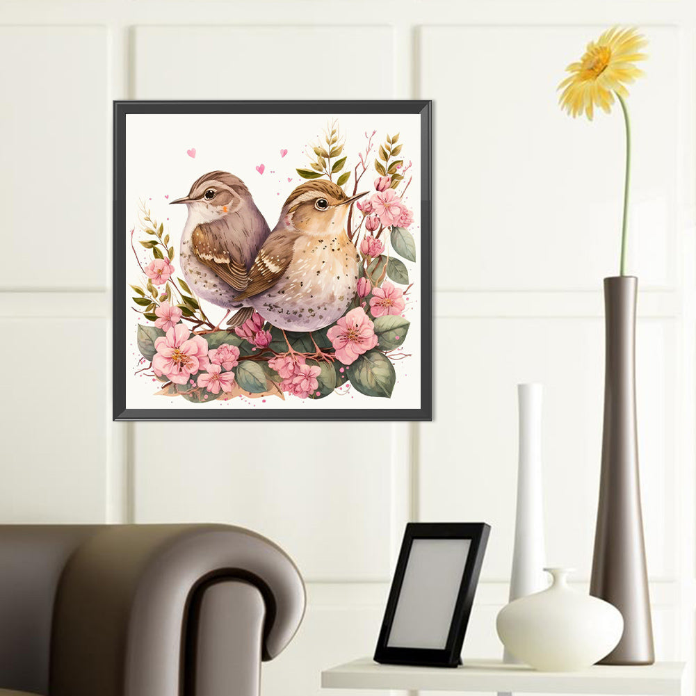 Flowers And Birds - Full Round Drill Diamond Painting 40*40CM
