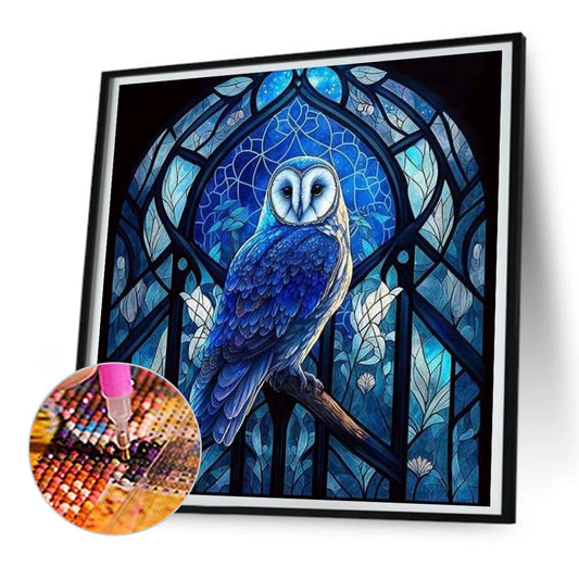 Owl - Full Round Drill Diamond Painting 30*30CM