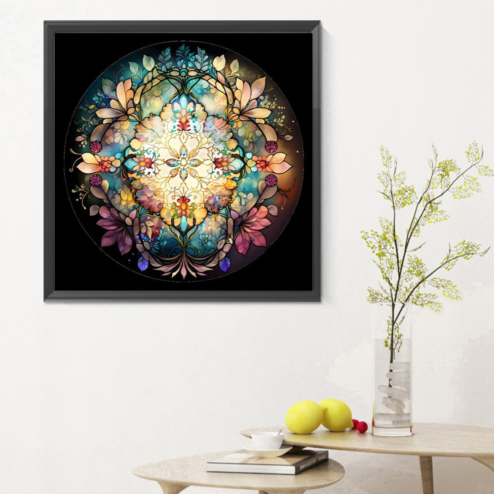 Glass Kaleidoscope - Full Round Drill Diamond Painting 30*30CM