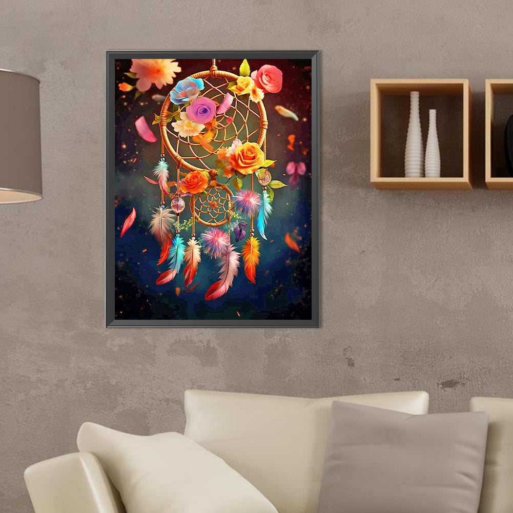 Floating Dream Catcher - Full Round Drill Diamond Painting 30*40CM
