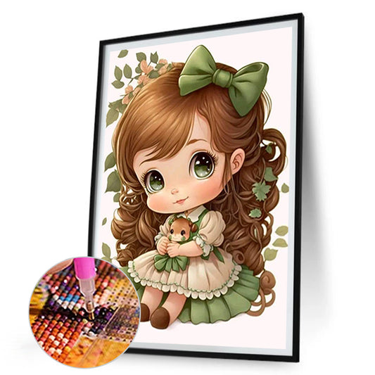 Little Girl - Full Round Drill Diamond Painting 30*45CM
