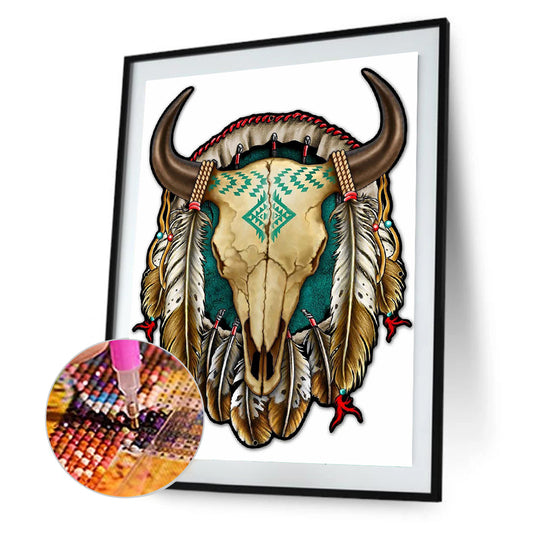 Indian Animal Dream Catcher - Full Round Drill Diamond Painting 30*40CM