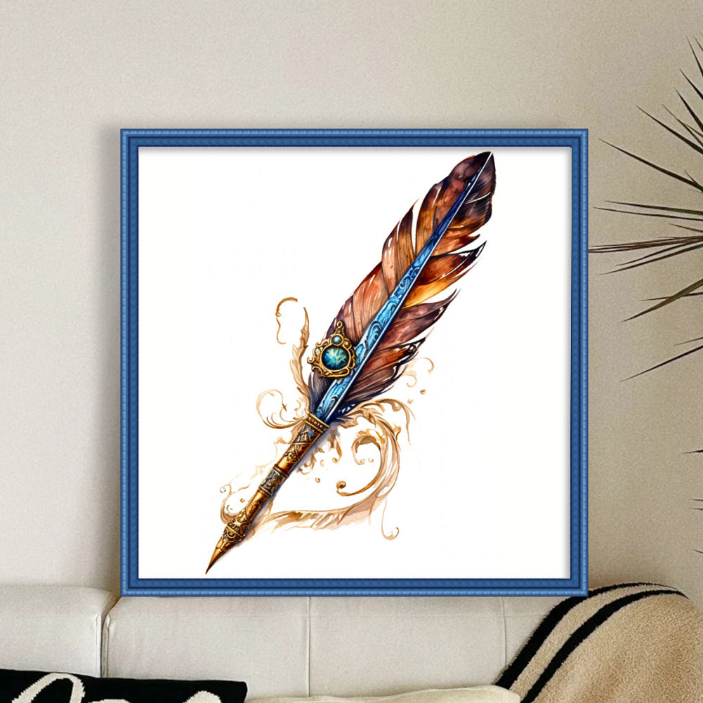Quill Pen - 11CT Stamped Cross Stitch 50*50CM